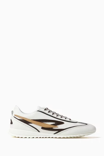 Riviera Low-top Sneakers in Canvas & Suede