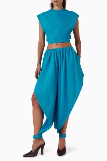 Pointed Pants in Fleece Jersey