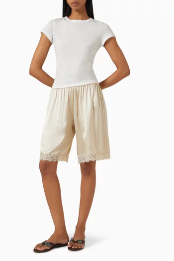 Clara Bermuda Shorts in Silk