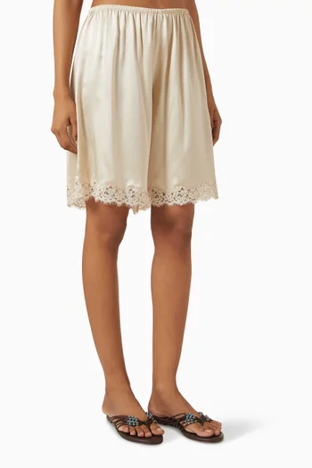 Clara Bermuda Shorts in Silk