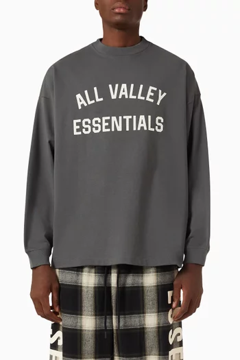 Merch Long Sleeve T-shirt in Cotton Jersey