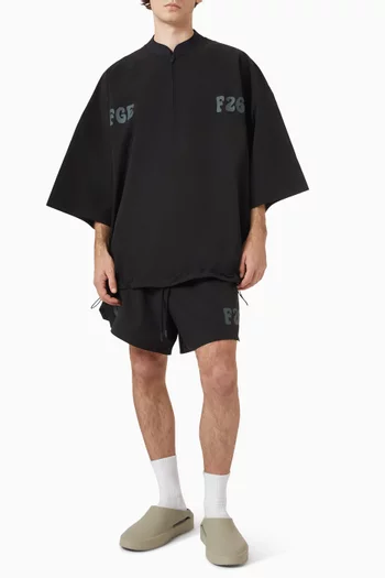 Gym Shorts in Sporty Nylon