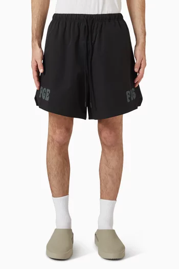 Gym Shorts in Sporty Nylon