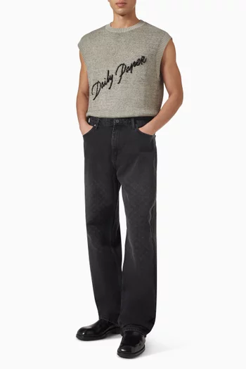 Faded Monogram Amba Jeans