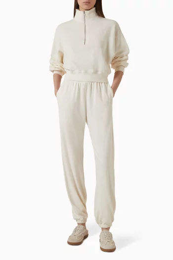 Half-zip Crop Sweatshirt