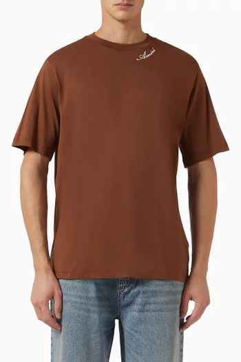 Script Logo T-shirt in Cotton-jersey