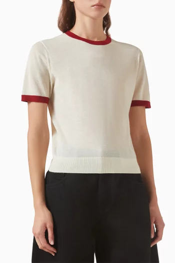 Airy Ringer T-shirt in Cashmere