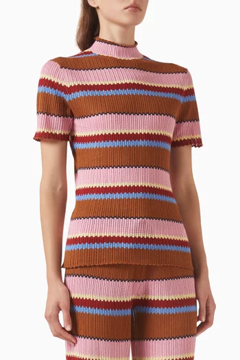 Palazzo Top in Linen Blend