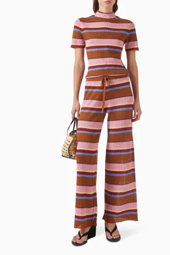 Palazzo Pants in Linen Blend