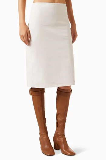 Poplin Stretch Skirt