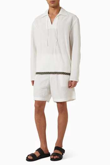 Relaxed Shorts in Viscose Blend