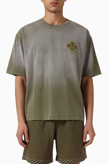 Embroidered T-shirt in Cotton