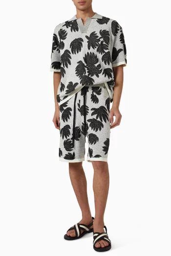 Palm Jacquard Shorts