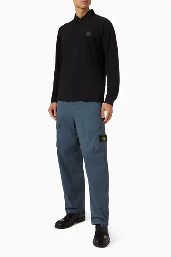 Cargo Pants in Stretch Organic Cotton Twill