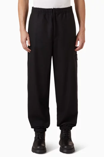 Flannel Sweatpants in Wool-blend