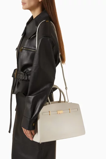 The Midi Hudson Bag in Leather