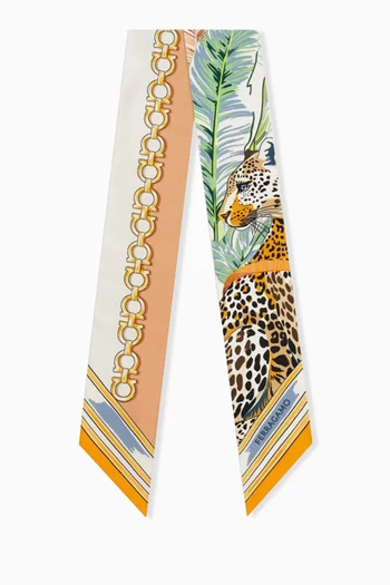 Felini Print Mini Bandeau in Silk