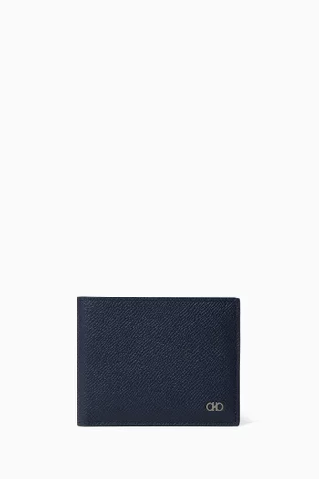 Gancini Wallet in Hammered Calfskin