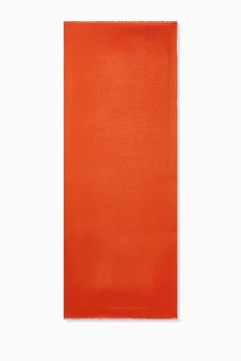 Gancini Jacquard Scarf in Silk-blend