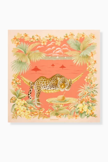 Jungle Print Foulard in Silk