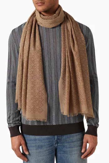 Logo-embellished Stole