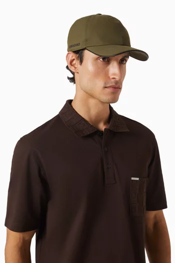 Tonal Signature Baseball Cap in Canvas