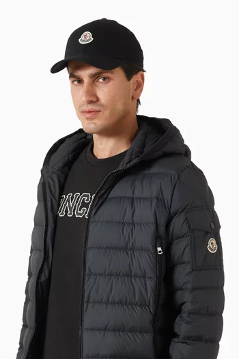 Logo Patch Baseball Cap in Cotton