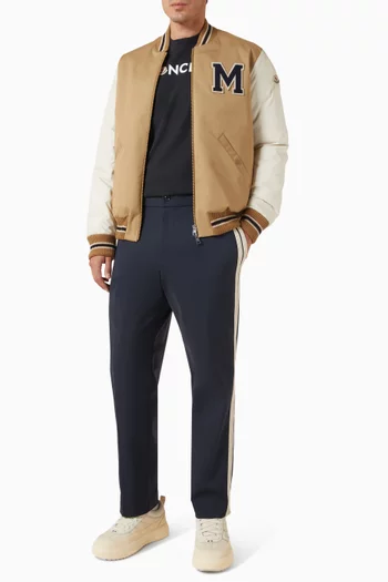 Oreane Logo Varsity Bomber Jacket