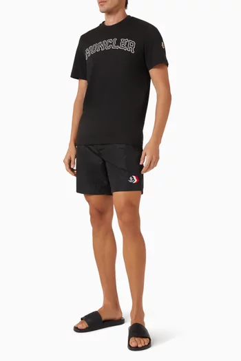 Logo Patch Swim Shorts