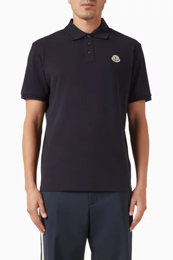Logo Polo T-shirt in Cotton-pique