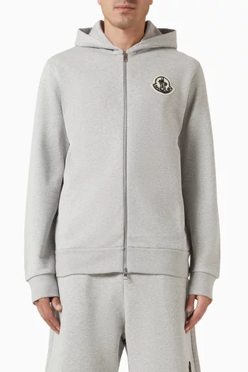 Logo Zip-up Hoodie in Fleece