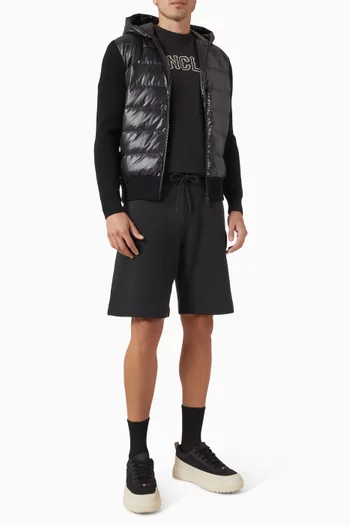 Padded Quilted Hoodie