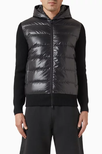Padded Quilted Hoodie
