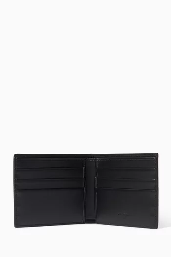 Logo Bifold Wallet in Calfskin