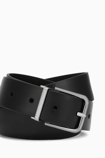 Pin-buckle Belt in Patent Leather