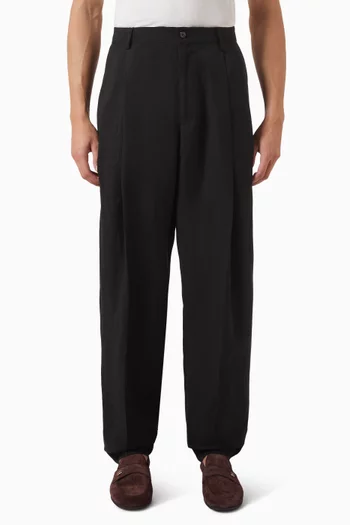 Front-dart Pants in Cupro Blend