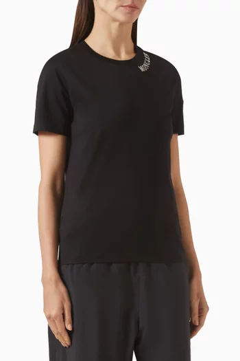 Embroidered Logo T-shirt in Cotton