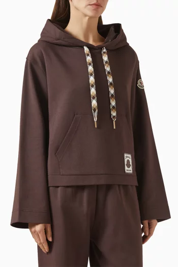 Drawstring Hoodie in Cotton-blend