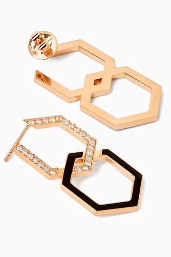 Infinity Extra Large Earrings in 18kt Rose Gold