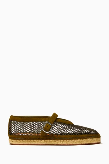 Fishnet Espadrilles in Mesh