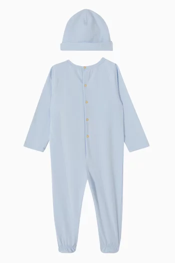Romper & Hat Gift Set in Cotton
