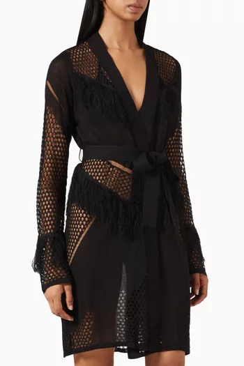 Kenga Knit Kaftan in Viscose Blend