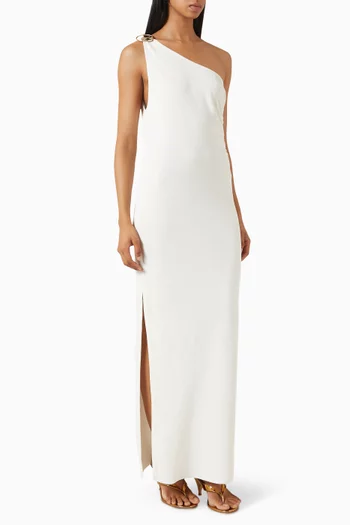 Fewa One-shoulder Knit Dress in Viscose