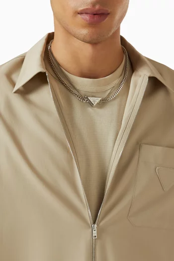 Logo Necklace in Metal