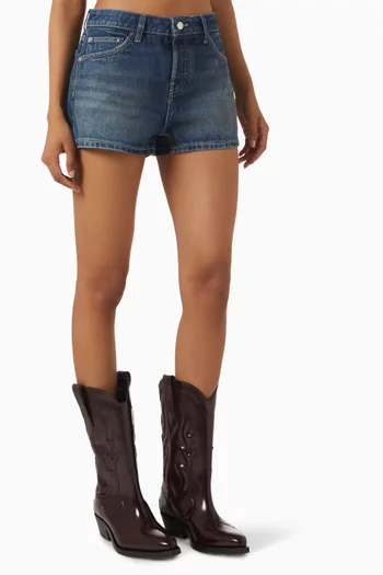 Cierra High-rise Shorts in Denim