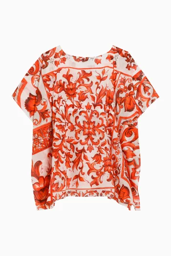 Majolica-print Kaftan in Cotton