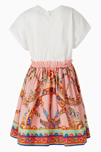 Carretto-Print Dress