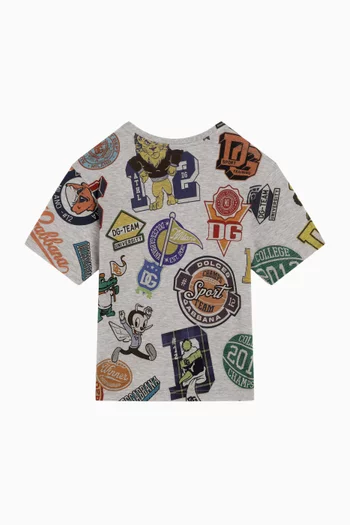Printed T-Shirt in Cotton Jersey