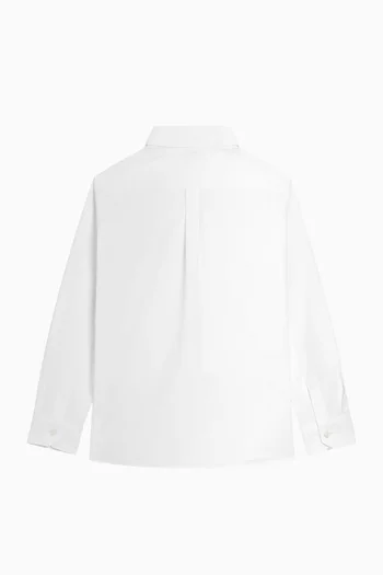 Logo Shirt in Cotton Poplin