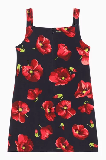 Poppy-print Interlock Dress